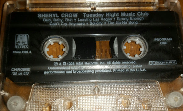 Sheryl Crow : Tuesday Night Music Club (Cass, Album, Club)