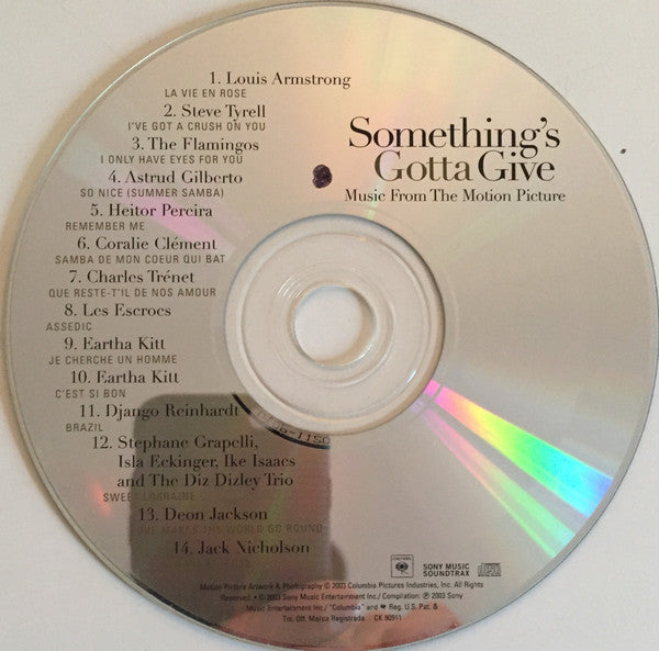 Various : Something's Gotta Give (Music From The Motion Picture) (CD, Comp)