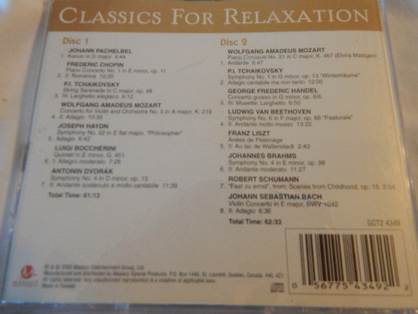 Various : Classics For Relaxation (CD, Comp)