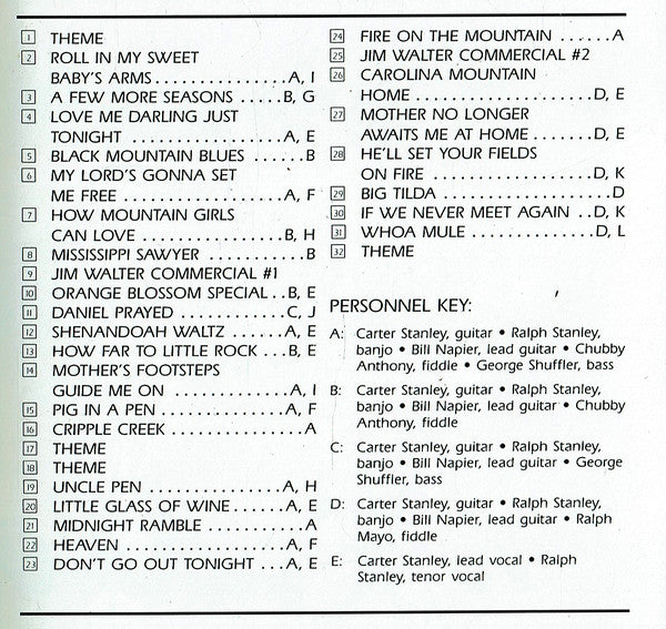 The Stanley Brothers : On Radio (CD, Album)