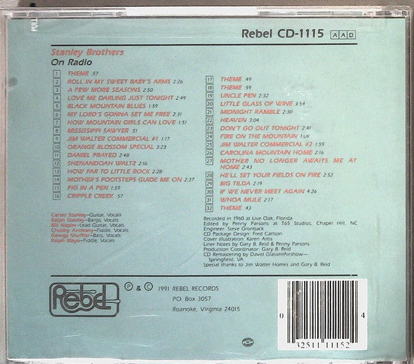 The Stanley Brothers : On Radio (CD, Album)