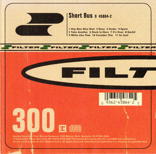 Filter (2) : Short Bus (CD, Album, ARC)