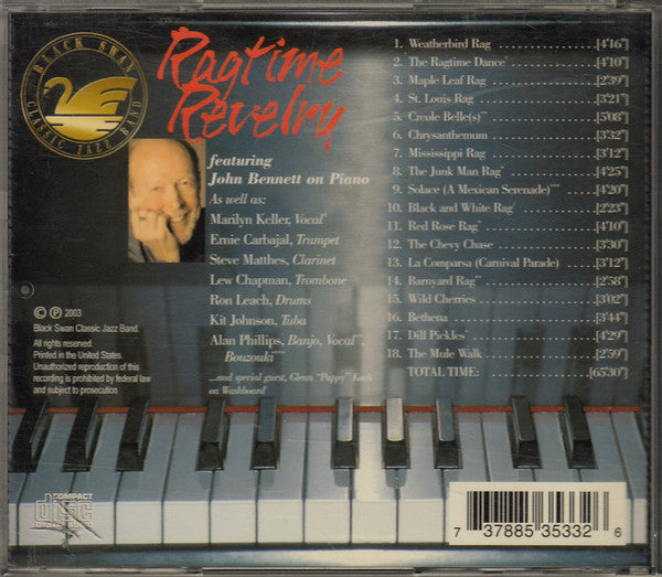 Black Swan Classic Jazz Band Featuring John Bennett (27) : Ragtime Revelry (CD, Album)