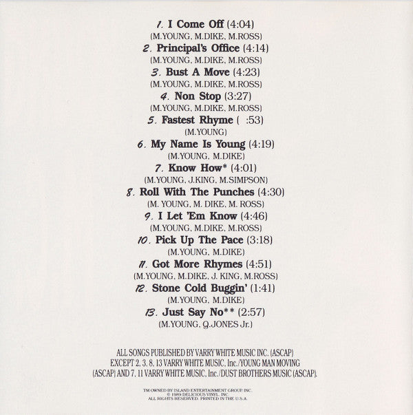 Young MC : Stone Cold Rhymin' (CD, Album, SRC)