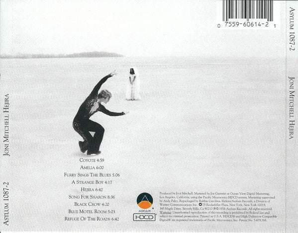 Joni Mitchell : Hejira (HDCD, Album, RE, RM, RP, Cin)