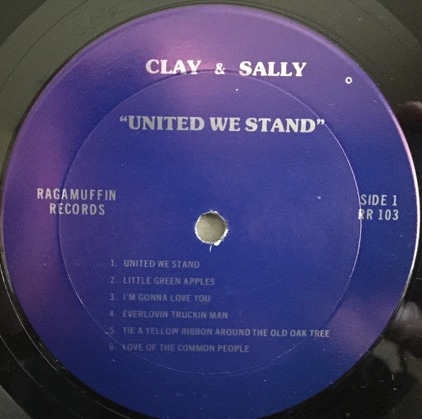 Clay Hart & Sally Hart (2) : United We Stand (LP, Album, Blu)