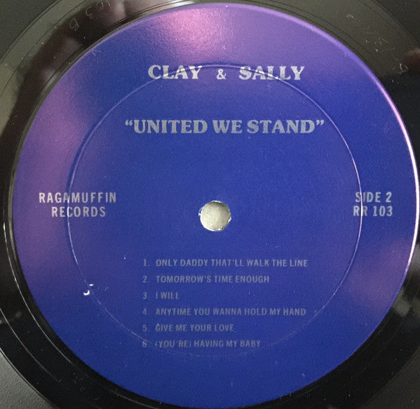 Clay Hart & Sally Hart (2) : United We Stand (LP, Album, Blu)