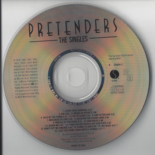 The Pretenders : The Singles (CD, Comp)