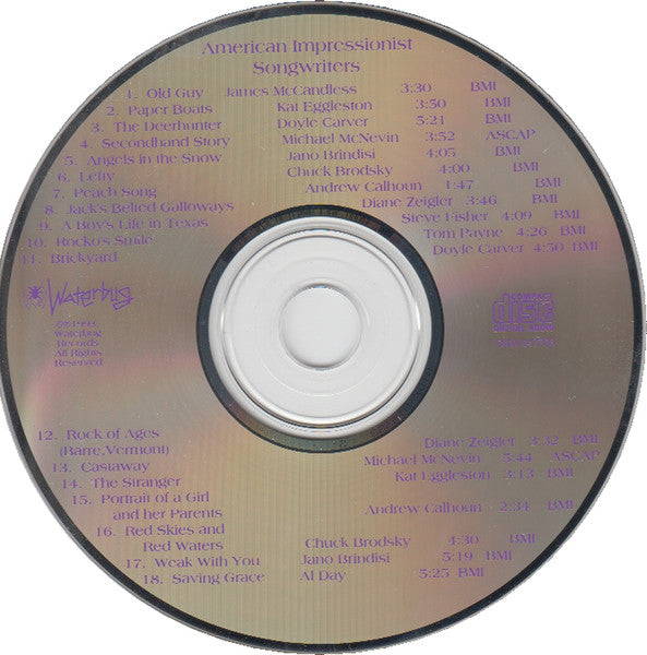 Various : American Impressionist Songwriters (CD, Album, Comp)
