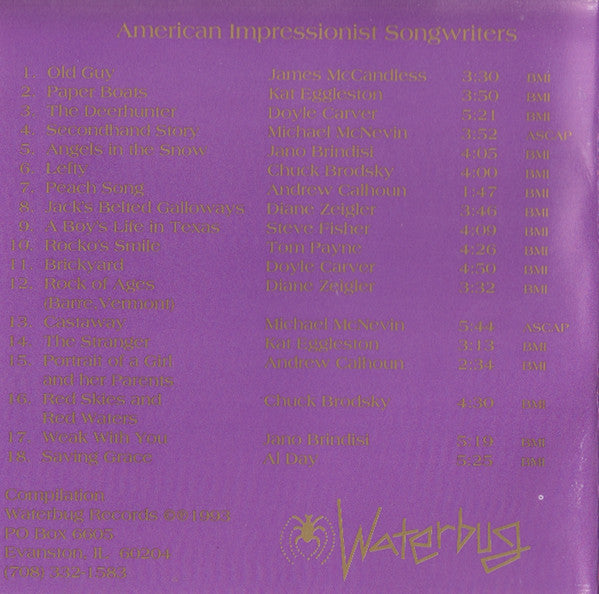 Various : American Impressionist Songwriters (CD, Album, Comp)