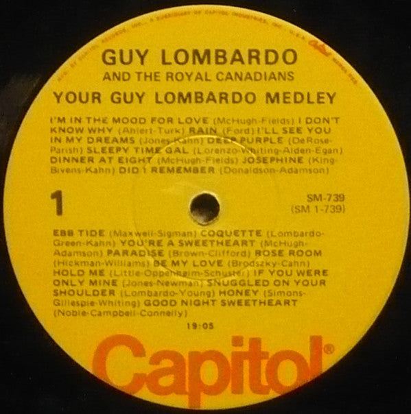 Guy Lombardo And His Royal Canadians - Your Guy Lombardo Medley (LP) (G+) - Endless Media