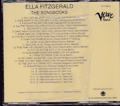 Ella Fitzgerald : Voces Para Soñar - The Songbooks (CD, Comp, Club)