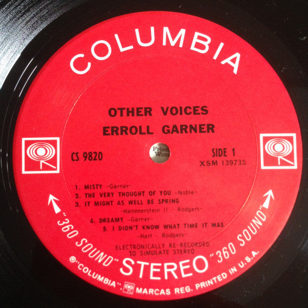 Erroll Garner : Other Voices (LP, Album, RE, Pit)