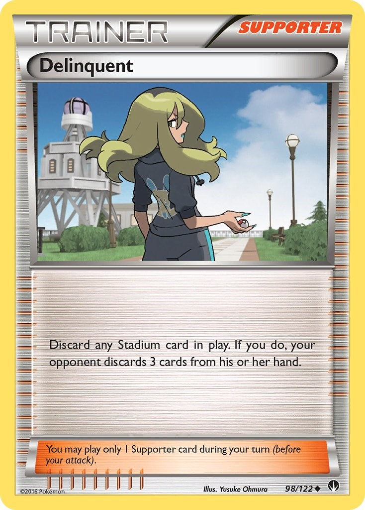 Delinquent [BKP - 98/122] Pokémon Trading Card