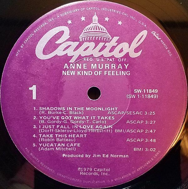 Anne Murray : New Kind Of Feeling (LP, Album, Los)