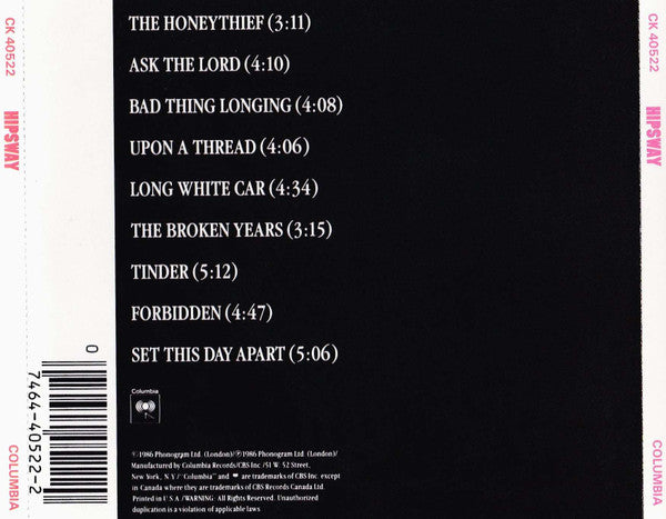 Hipsway : Hipsway (CD, Album, DAD)