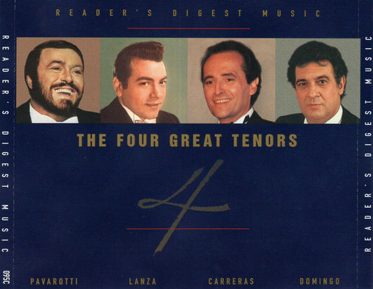 Luciano Pavarotti, Mario Lanza, José Carreras, Placido Domingo : The Four Great Tenors (4xCD, Comp + Box)