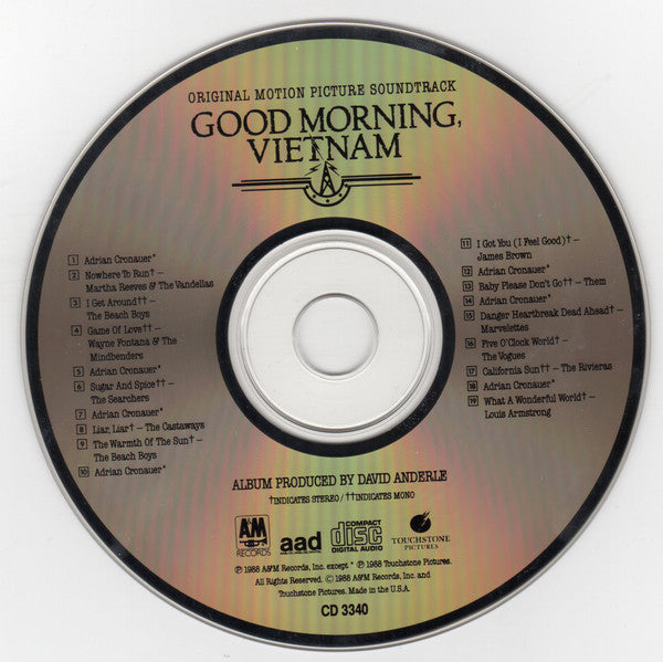 Various : Good Morning, Vietnam (The Original Motion Picture Soundtrack) (CD, Album, Comp, RE)