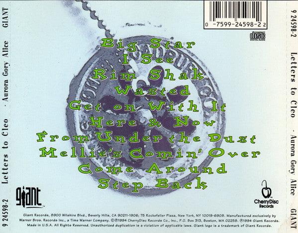 Letters To Cleo : Aurora Gory Alice (CD, Album, RE, Spe)
