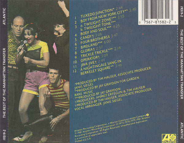 The Manhattan Transfer : The Best Of The Manhattan Transfer (CD, Comp, RE)
