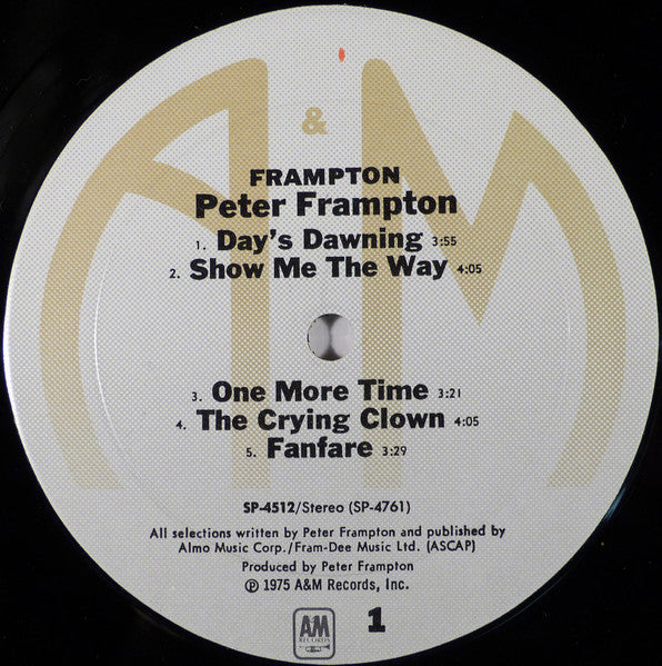 Peter Frampton : Frampton (LP, Album, Mon)
