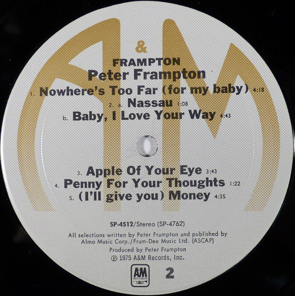 Peter Frampton : Frampton (LP, Album, Mon)