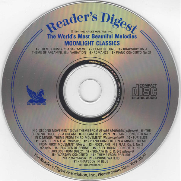The London Promenade Orchestra : Moonlight Classics - Romantic Piano & Orchestra (CD, Comp, RE)