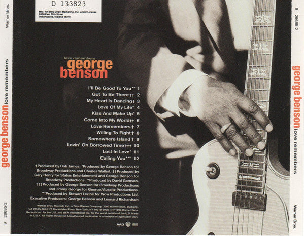 George Benson : Love Remembers (CD, Album, Club)