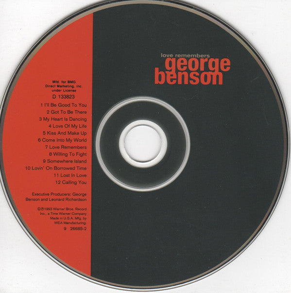 George Benson : Love Remembers (CD, Album, Club)