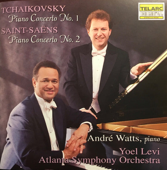 Pyotr Ilyich Tchaikovsky / Camille Saint-Saëns, Yoel Levi, André Watts, Atlanta Symphony Orchestra : Piano Concerto No. 1 / Piano Concerto No. 2 (CD, Album)