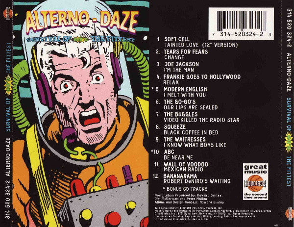 Various : Alterno-Daze: Survival Of The Fittest - 80's (CD, Comp)