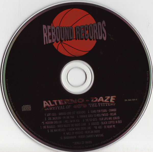 Various : Alterno-Daze: Survival Of The Fittest - 80's (CD, Comp)