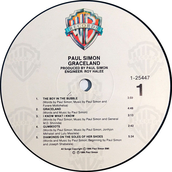 Paul Simon : Graceland (LP, Album, All)