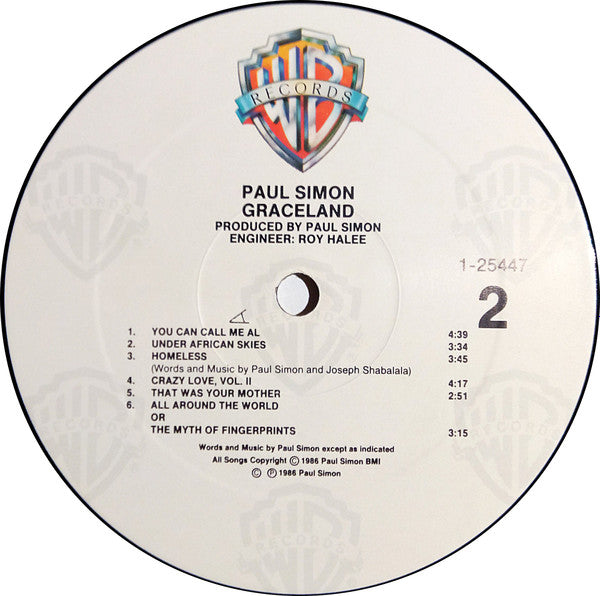 Paul Simon : Graceland (LP, Album, All)