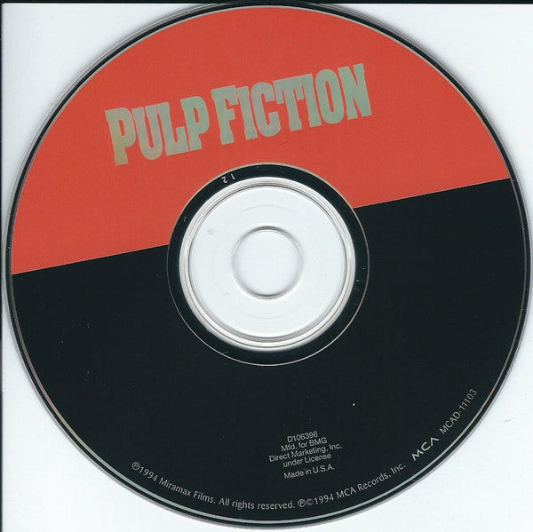Various : Pulp Fiction (Music From The Motion Picture) (CD, Album, Comp, Club)