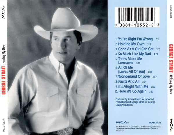 George Strait : Holding My Own (CD, Album)