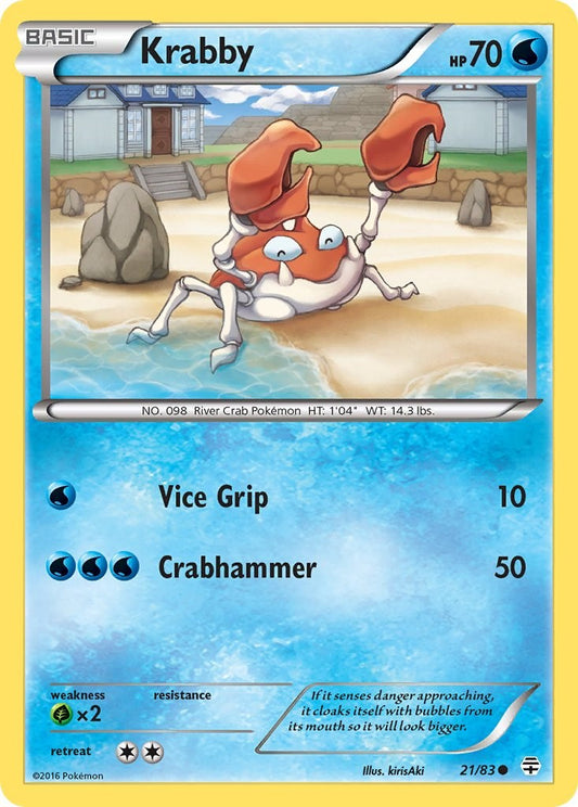 Krabby [GEN - 21/83] Pokemon Trading Card