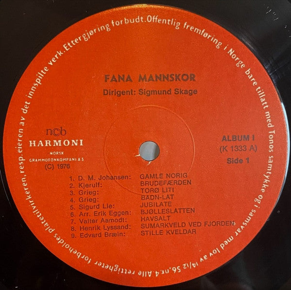 Fana Mannskor : Album 1 (LP)