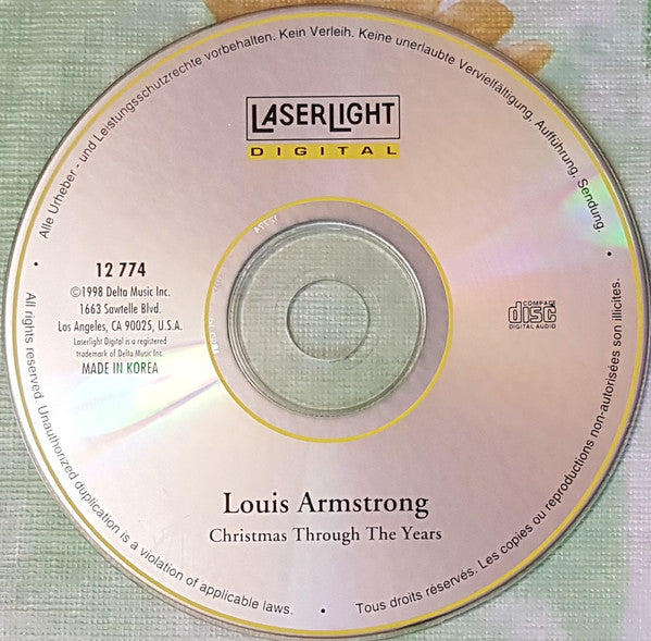 Louis Armstrong : Christmas Through The Years   (CD, Comp, RE)