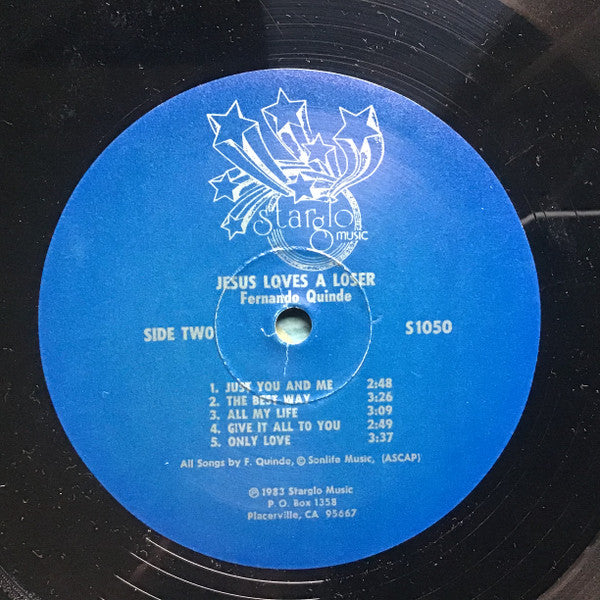 Fernando Quinde : Jesus Loves A Loser (LP, Album)