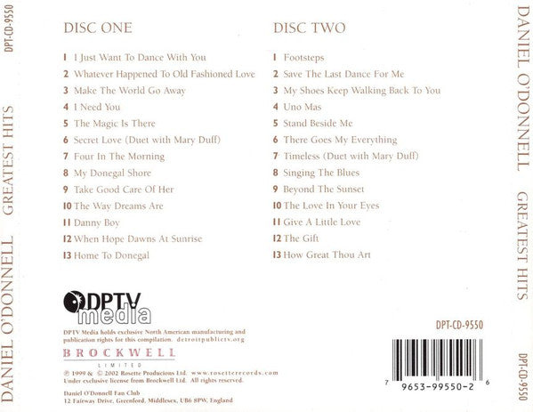 Daniel O'Donnell : Greatest Hits (2xCD, Comp, RM)