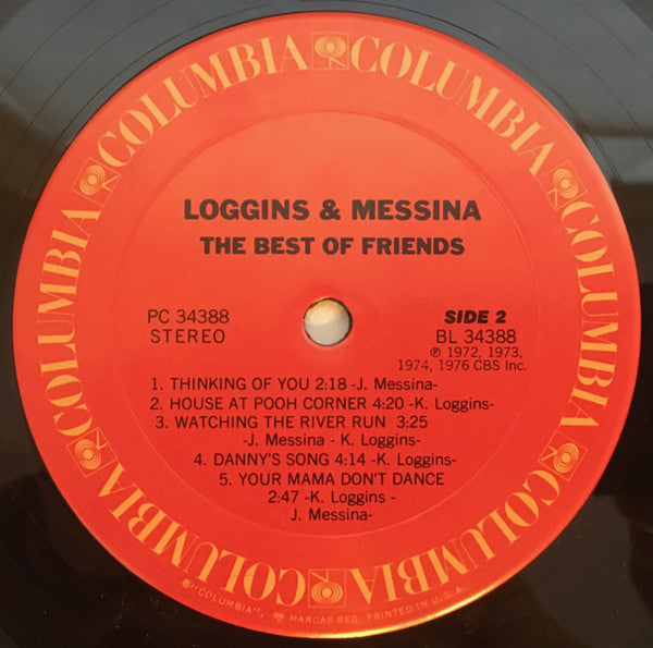Loggins And Messina : The Best Of Friends (LP, Comp, San)