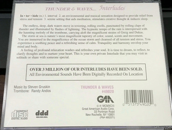 Randy Andos, Steven Gruskin : Thunder & Waves... (CD)