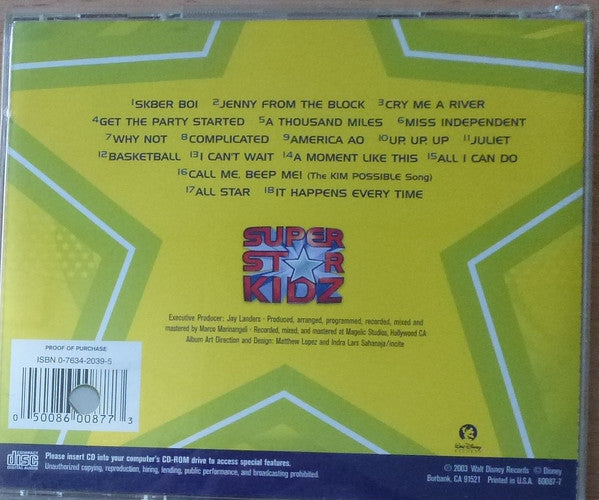 Walt Disney Records : Super Star Kidz (CD)