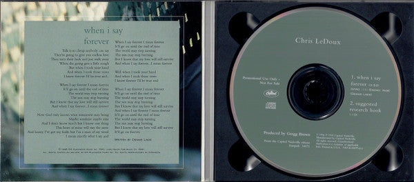 Chris LeDoux : When I Say Forever (CD, Single, Promo)