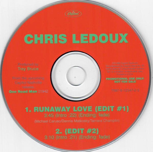 Chris LeDoux : Runaway Love (CD, Single, Promo)