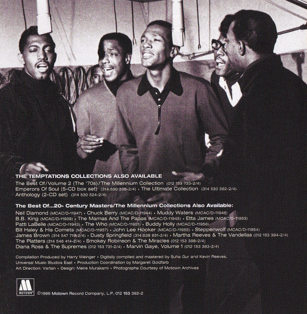 The Temptations : The Best Of The Temptations Volume 1 - The '60s (CD, Comp, RE, RM)