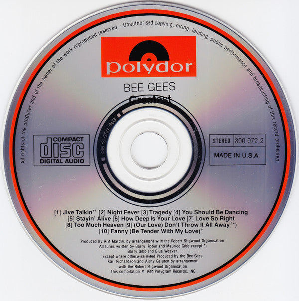 Bee Gees : Greatest (2xCD, Comp, RE, Dou)