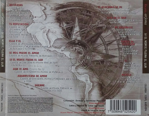 Ricardo Arjona : Si El Norte Fuera El Sur (CD, Album)