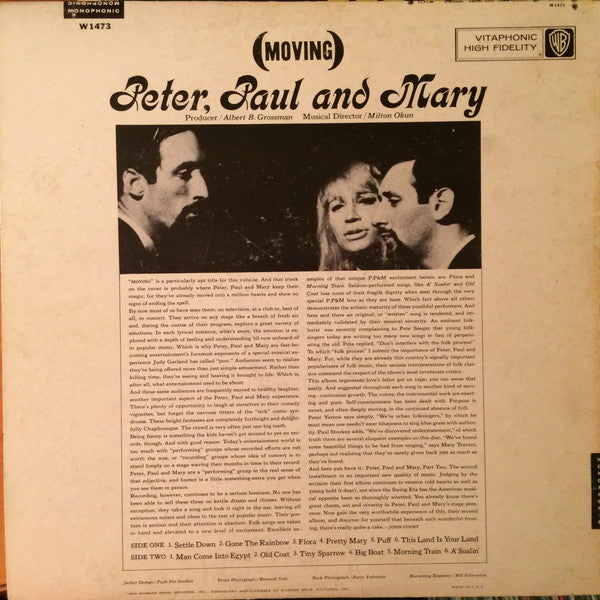 Peter, Paul & Mary : (Moving) (LP, Album, Mono)